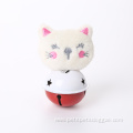 eco-friendly stocked animal shaped plush cat toy